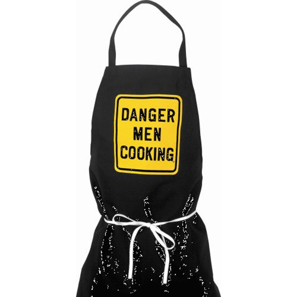 Danger Men Cooking Apronblack