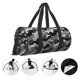 thumbnail image 3 of Balery Horse Silhouette Bolsa de Gimnasio para Mujeres y Hombres, Bolsa de Viaje Impermeable, Bolsa de Fin de Semana con Compartimento para Zapatos y Bolsillo Húmedo, 3 of 6