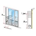 thumbnail image 2 of HOOMEE - Sello de ventana deslizante y ajustable para ventana con tubo para aire acondicionado portátil (14 x 91 pulgadas) - nuevo: 35 x 232 cm - US, 2 of 5