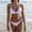 Pink, variant on Jacenvly 2024 Bikinis for Juniors 2 Piece Quick Drying Women Push Up High Cut Lace Up Halter Bikini Set Two Piece Swimsuit Multicolor Trendy Beach Bikini Wrap Blue