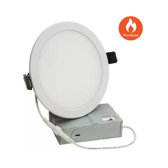 ETI 6" Fire Rated Canless Downlight, 1200lm, Color Preference 2700K/3000K/3500K/4000K/5000K 63310101