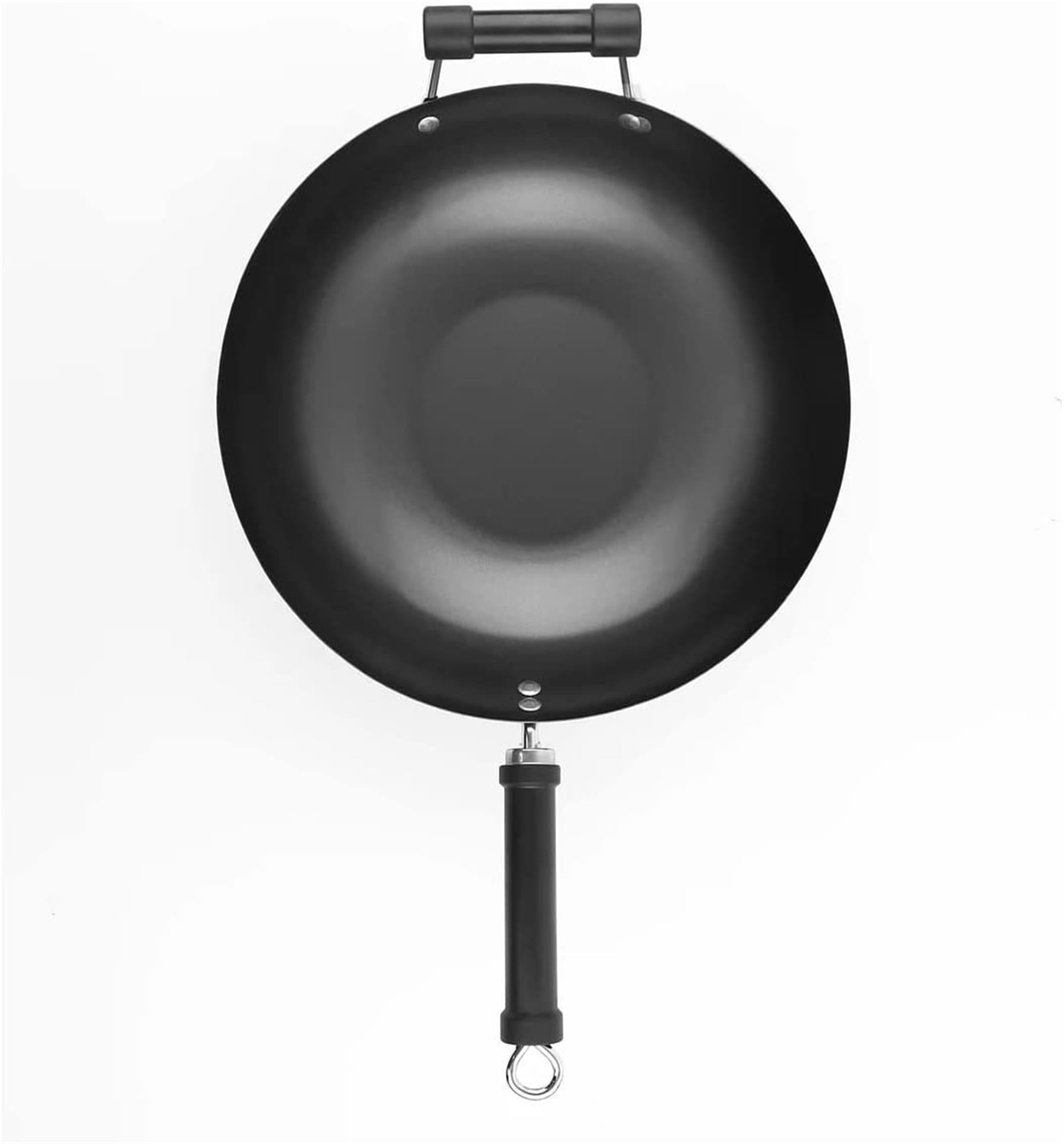 Carbon Steel Wok Pan 14 “ Woks and Stir Fry Pans Chinese Wok with