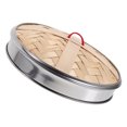 thumbnail image 4 of ColoMX Vapor de vapor de bambú Cocina de alimentos de cocina Reemplazo de vaporizador de vapor transpirable cubierta de vapor, 4 of 7