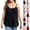 20# Black, variant on Womens V Neck Sleeveless Camis Spaghetti Strap Ruched Plus Size Casual Loose Fit Lightweight Summer Topswith Built-in Bra Red 3XL