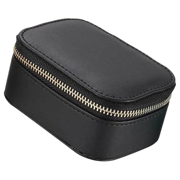 EXHUMKY Black Travel Jewelry Box Durable Jewelry Display Case for Storage 1Pc