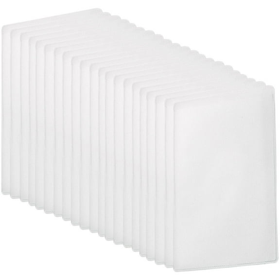 LEORX 100Pcs White Multi Functional Card Sleeves Cover for Credit Bank Id Business Cards
