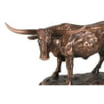 thumbnail image 5 of Lifelike North American Texas Longhorn Cow Steer Bull Bronzed Resin Figurine, 5 of 9