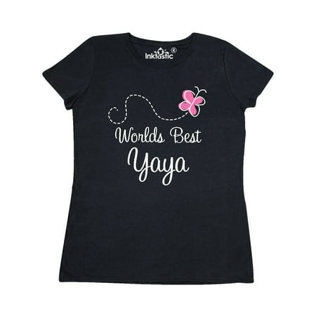 Worlds Best Yaya Grandma Women's T-Shirt (Best Female Bottom In The World)
