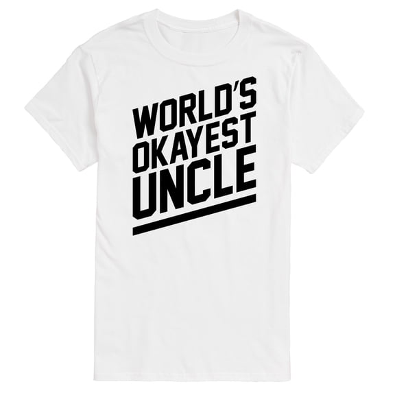 Instant Message - World's Okayest Uncle Short Sleeve Graphic T-Shirt