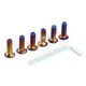 thumbnail image 5 of 6 uds tornillos de cabeza hexagonal para volante de coche de titanio quemado M5x15mm M5x20mm Universal Ndcxsfigh Accesorios para autos y motos, 5 of 9