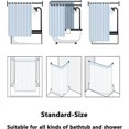 thumbnail image 6 of Winter Snowflake Shower Curtain Merry Christmas Gold Sliver Big Small Snowflake Shower Curtain for Bathroom Winter Holiday Xmas Eve Decor Fabric Bath Curtain 72x72 Inches with Hooks, 6 of 6