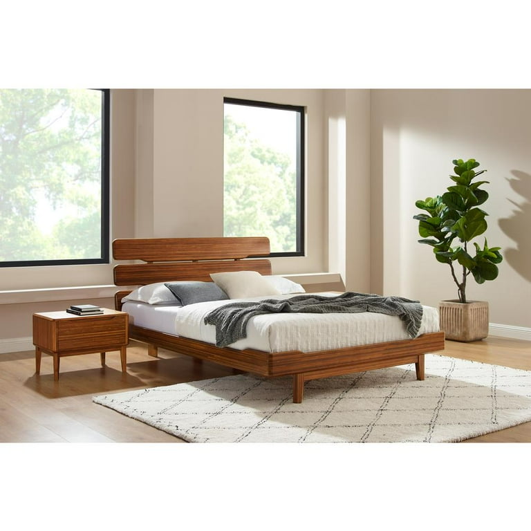 Greenington Currant Eastern King Platform Bed, Amber