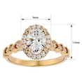 thumbnail image 5 of SuperJeweler 1 1/3 Carat Oval Shape Diamond Engagement Ring In 14 Karat Yellow Gold For Women, 5 of 6