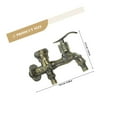 thumbnail image 2 of OULII Robinet de Machine à Laver Vintage en Alliage de Zinc Doré 1Ensemble pour Usage Domestique, 2 of 8