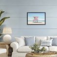 thumbnail image 3 of Stupell Industries Contemporary Miami Beach Lifeguard Station Black Floating Frame Canvas Art, 25 x 17, by Creative Studio, 3 of 8