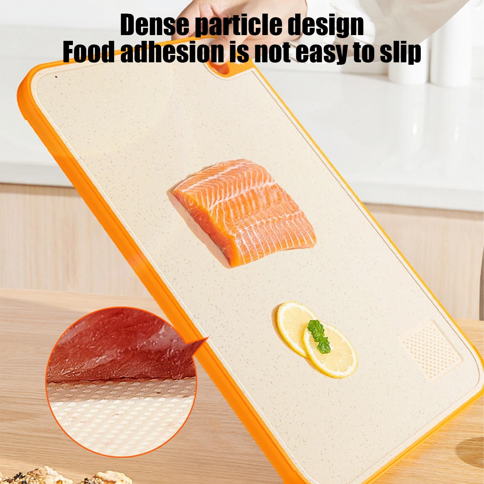 Double Sided Cutting Board, Thickened Plastic Chopping Board, Non Slip Cutting Mat, Re Sharpenable Cutting Board, Kitchen Cutting Board, Multi Purpose Cutting Board