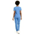 thumbnail image 2 of Hey Collection Women’s 5-Pocket Anti-Wrinkle Medical Scrub Set – V-Neck Top & Straight Leg Pants, Comfortable Flexible Nursing Uniforms, 2 of 5