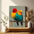 thumbnail image 6 of Two Cute Birds Canvas Wall Art, Hand Painted Animal Print, Living Room Bedroom Home Wall Decor, 6 of 8
