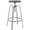 Chrome, variant on Flash Furniture Toledo Industrial Style Barstool with Swivel Lift Adjustable Height Seat in Gold Finish