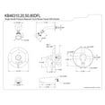 thumbnail image 5 of Kingston Brass KB46350DFL Tub and Shower Faucet, Oil Rubbed Bronze, 5 of 5