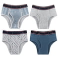 thumbnail image 1 of Buyless Fashion Boys Brief In Assorted Colors Soft Cotton Underwear 4 Pack, 1 of 7