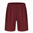 thumbnail image 2 of KPOPLK Athletic Gym Mens Shorts Workout Quick Dry Basketball Shorts with Pockets for Running Casual Activewear S-2XL Size XL,Red, 2 of 4