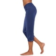 thumbnail image 5 of Tqcoqu Capris for Women with Pockets,Golf Pants 7/8 High Waisted Stretch Pull On Ankle Business Casual Travel Athletic Work,Blue Women's S-XXXL, 5 of 9