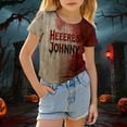 thumbnail image 5 of Weebloom Halloween Tee Shirts for Kids Boys Girls Graphic Short Sleeve Tops Casual Party Tees for Toddler Comfortable Everyday Wear Seasonal Outfits Outwear,3-4 Years, 5 of 9