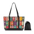 thumbnail image 7 of FORMRS Canvas Laptop Tote Bag for Women with 15.6" Computer Compartments Shoulder Handbag, Beige Jar, 7 of 7