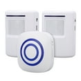 thumbnail image 3 of Alarma de timbre inalámbrico, Detector de Sensor de movimiento, alerta con 2 sensores y 1 receptor, 38 melodías para tienda de oficina en casa, enchufe de EE. UU., 3 of 5