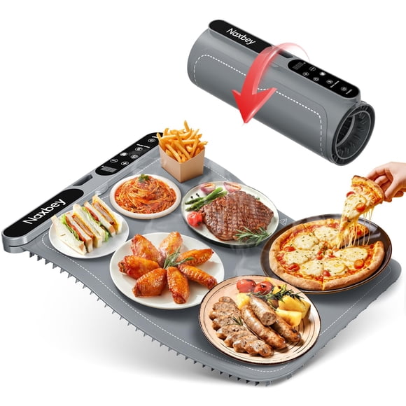 Tapete Calentador NAXBEY para Comida con Temporizador y 7 Niveles de Temperatura