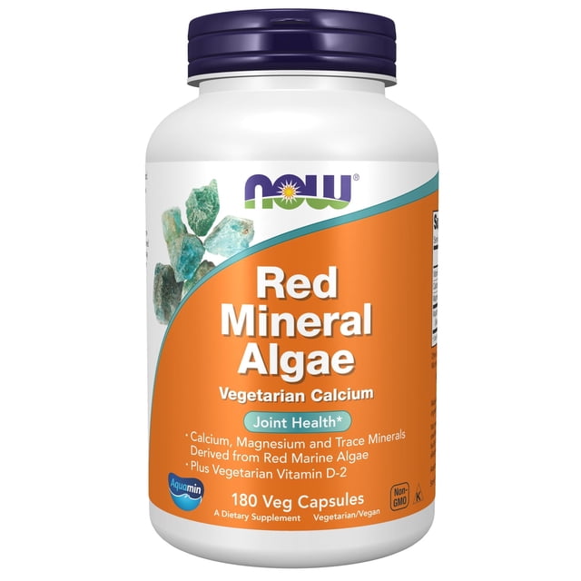 Algas minerales rojas Supplement Now Foods 180 Vcaps
