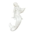 thumbnail image 4 of deevoka Garden Sitting Mermaid Figure Statue Elegant for Pool Pond Mermaid Sculpture White, 4 of 9