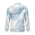 thumbnail image 4 of GuangCheng George Mens Zip Up Shirts,Splatter Print,Long Sleeve,Casual,Fashion,Graphic Slim Fit Tops,Silver,Size XL, 4 of 5
