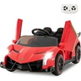 thumbnail image 1 of OLAKIDS 2 Seater Kids Ride on Car, 12V 4WD Licensed Lamborghini Veneno Powered Electric Vehicle with Hydraulic Doors, Rocking Mode, Adjustable Speeds, Remote Control, MP3, Headlight, 1 of 9