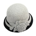 thumbnail image 1 of Chapeau Melon Petit pour Femme, Automne et Hiver, Fleurs, Rond, Décontracté, Style Bassin de Pêcheur, 1 of 2