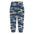 thumbnail image 6 of Generic Women's Plus Size Capris Pants Camo Print Elastic Waist Joggers Pants with Pockets, 6 of 6