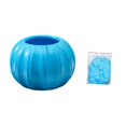 thumbnail image 2 of Originality Plastic Flower Pot Imitation Pumpkin Shape Decoration Vase Festive Dress Material Two Halves Splicing, 2 of 6
