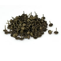 Uxcell 7/16" Dia Thumbtack Upholstery Decorative Tack Nail Pushpin Bronze Tone 80PCS