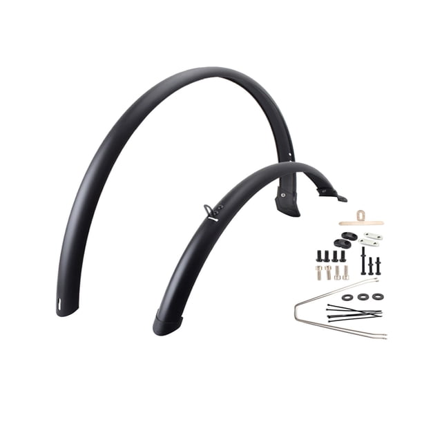 Maoww 2Pcs Road Bicycles Fenders Full Cover Release Bike Rings Mud 2 Without Mountain Quick Guards Without 2 Rings