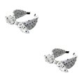 thumbnail image 4 of Justharion Collection d'Accessoires Cheveux avec Ces Bandeaux Confortables pour Femmes Accessoires Cheveux Polyester Légers pour Femmes Noir et Blanc 2Set, 4 of 6
