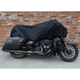 thumbnail image 2 of Unique Bargains Black 210T Motorcycle Half Cover Outdoor Waterproof Rain Dust Protector, 2 of 7
