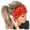 Red, variant on Sports Headbands For Women Elastic Printed Bandana Headband Womens Soft Stretch Hair Wrap Fashion Daily Headband