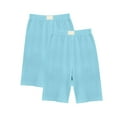 thumbnail image 4 of AherBiu Kid Girls Clothes 2 Pack Teens Bottoms Shorts Cotton Comfy Slim Fitted Stretch Shorts to Wear with Dresses, 4 of 5