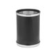 thumbnail image 1 of Papelera Sophisticates Kraftware Corp. Negro con cromo cepillado 10.75 pulgadas, 1 of 1