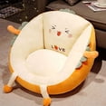 thumbnail image 1 of Nuevo Cojín de felpa en forma de tostada, silla creativa suave para pollitos, gatos, conejos, Tatami futón, decoración del sofá del hogar, 1 of 5