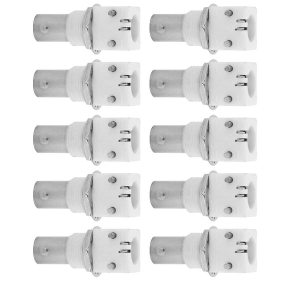Bnc Angle Bnc Connectors For Pcb White 10Pcs 90 Degree White Pcb Mount Bnc Connector Board 2P Bncq9 Adapter For Cctv Systems