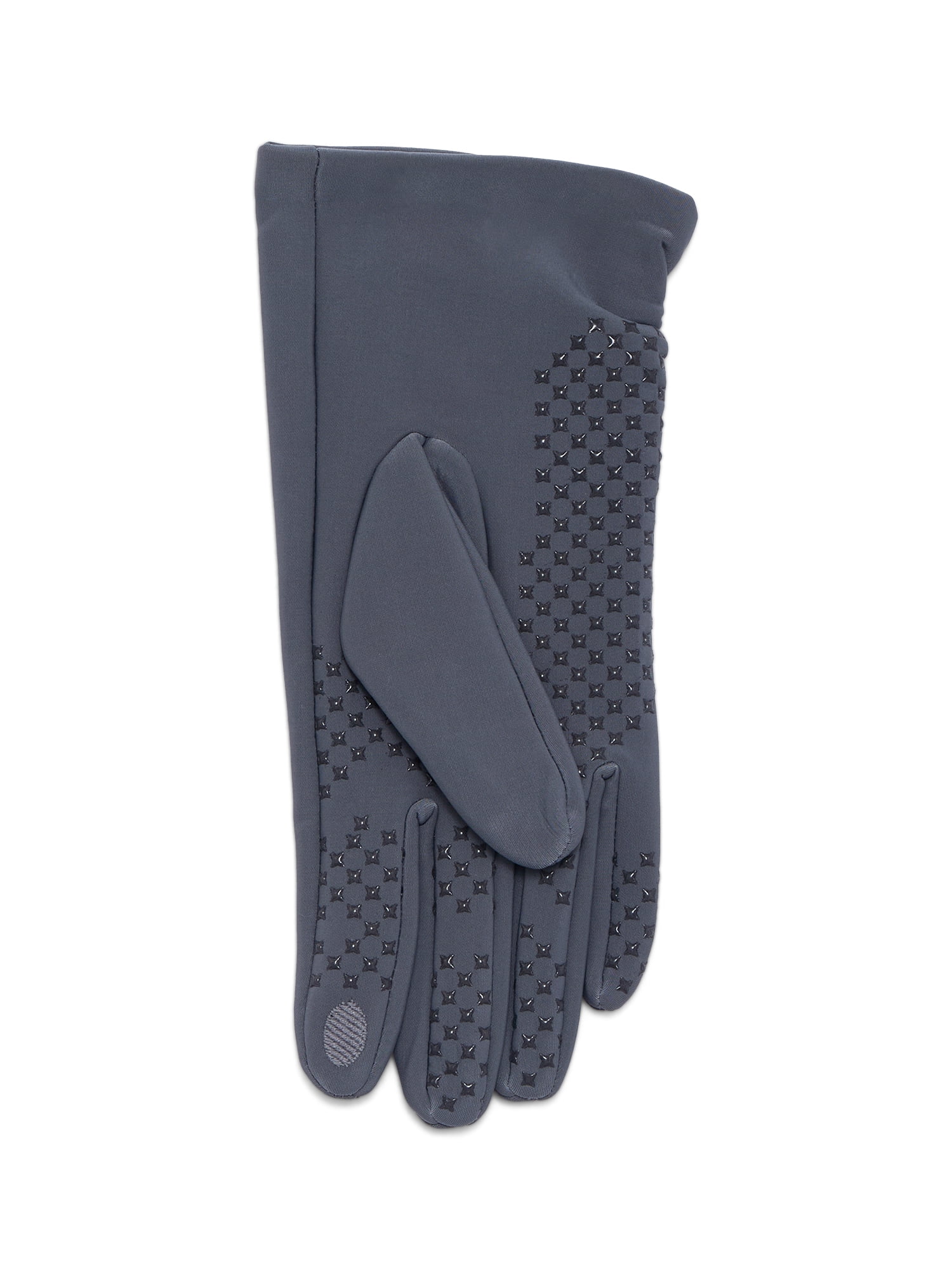 Time and Tru Women's Ruched Driving Gloves, Charcoal, One Size
