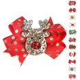 thumbnail image 3 of Nœuds pour Enfants, Pinces à Cheveux de Noël pour Fille, Pinces à Nœud de Noël, Coiffe Pince à Cheveux pour Enfants, Pinces à Cheveux de Noël, Paillettes Rouges Animal, 3 of 8