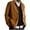 Khaki, variant on Xysaqa Men's Corduroy Shirt Casual Work Shacket Jacket Mens Long Sleeve Buttons Down Loose Lightweight Jacket with 3 Pockets Khaki